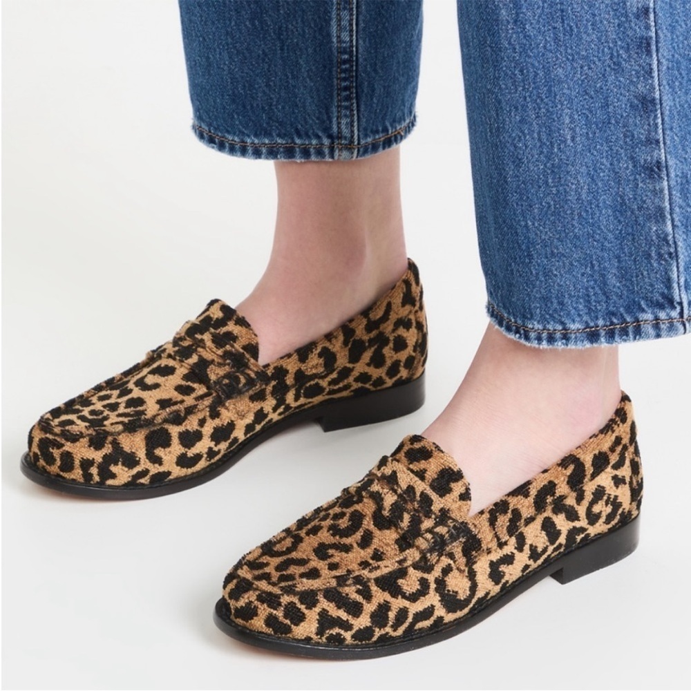 Re/Done 90s Loafers Shoes Leopard Tapestry Slip-on  264-17W9LFR Women’s Size 6